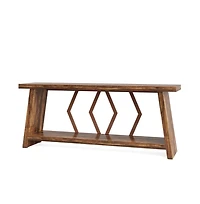 Slickblue Entryway Console Table with Storage Shelves for Living Room and Hallway Decor