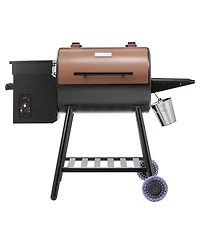 Asagikoiai Outdoor Electric Pellet Grill Smoker with Meat Probe and 12 lb Hopper
