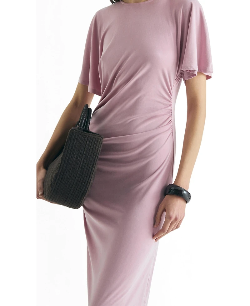 Scalpers Women's Cupro Dress Gathers