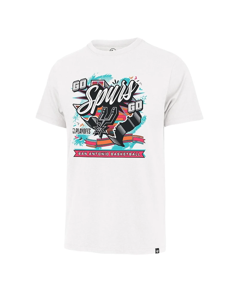 '47 Brand Men's White San Antonio Spurs 2026 Nba Playoffs Round Two Franklin T-Shirt