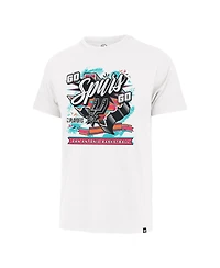 '47 Brand Men's White San Antonio Spurs 2026 Nba Playoffs Round Two Franklin T-Shirt