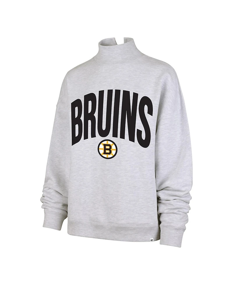 '47 Brand Women's Heather Gray Boston Bruins Subtle Muse Sweatshirt