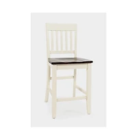 Jofran Decatur Lane Farmhouse Solid Wood Counter Stool (Set of 2)