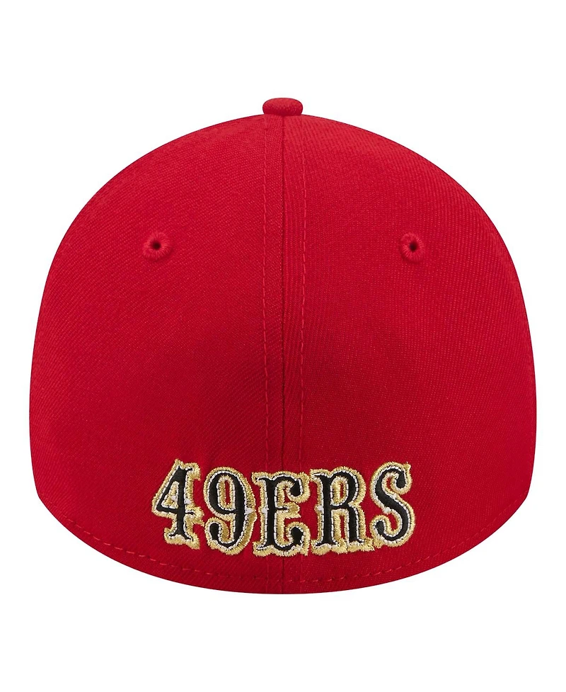 New Era Men's Red San Francisco 49ers Core Team 39THIRTY Flex Hat