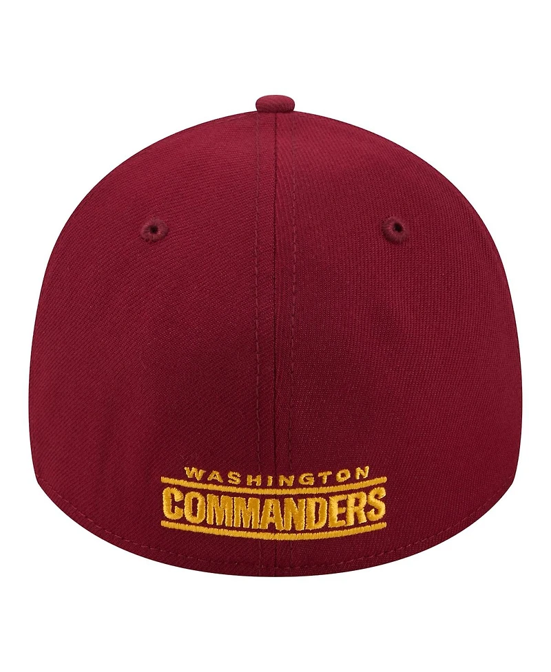 New Era Men's Burgundy Washington Commanders 39THIRTY Flex Hat
