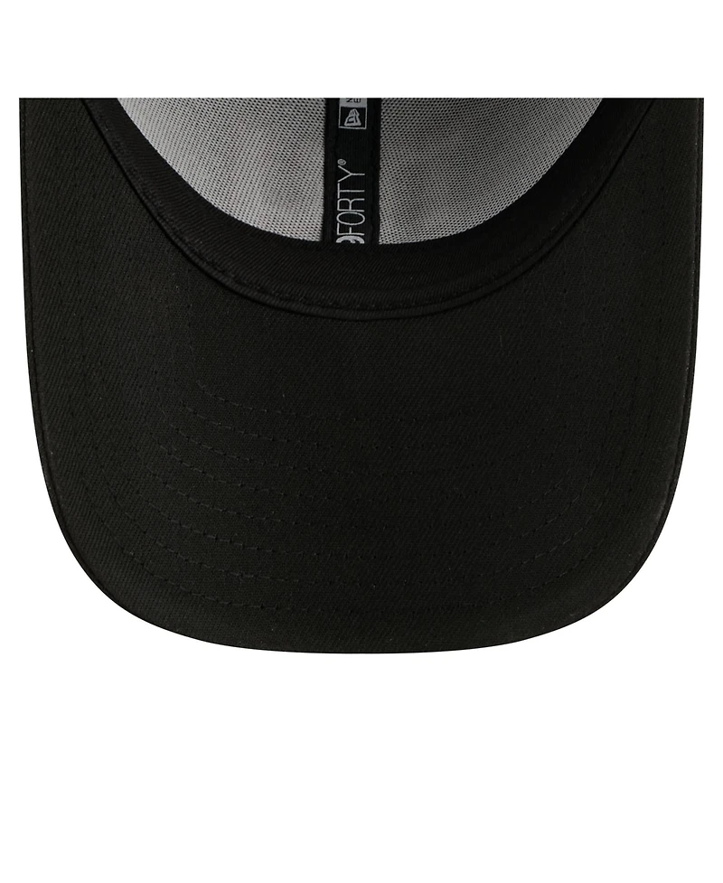 New Era Men's Black New York Giants Core Team 9FORTY Adjustable Hat