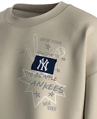 Fanatics Women's Beige New York Yankees Graffiti Fleece Sweatshirt