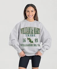 Gameday Couture Women's Ash William Mary Tribe Premium Fleece Pullover Sweatshirt