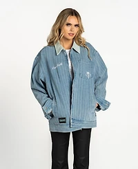 The Wild Collective Men's and Women's Denim New York Liberty Conductor Full-Zip Jacket