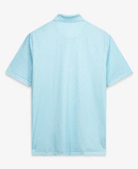 Peter Millar Men's Aqua The Players Jellyfish Performance Jersey Polo Shirt