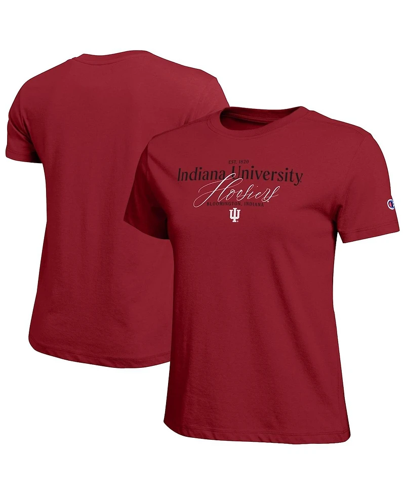 Champion Women's Crimson Indiana Hoosiers Lifestyle T-Shirt