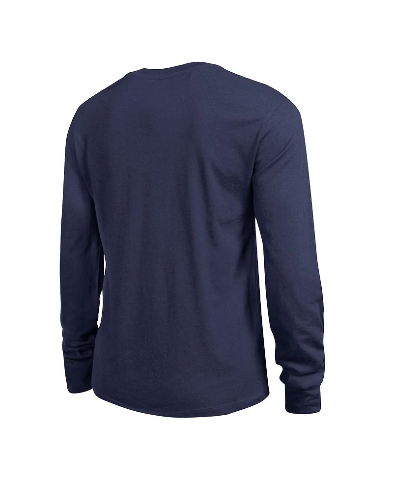 Champion Women's Navy Montreal Canadiens Wordmark Lockup Long Sleeve T-Shirt