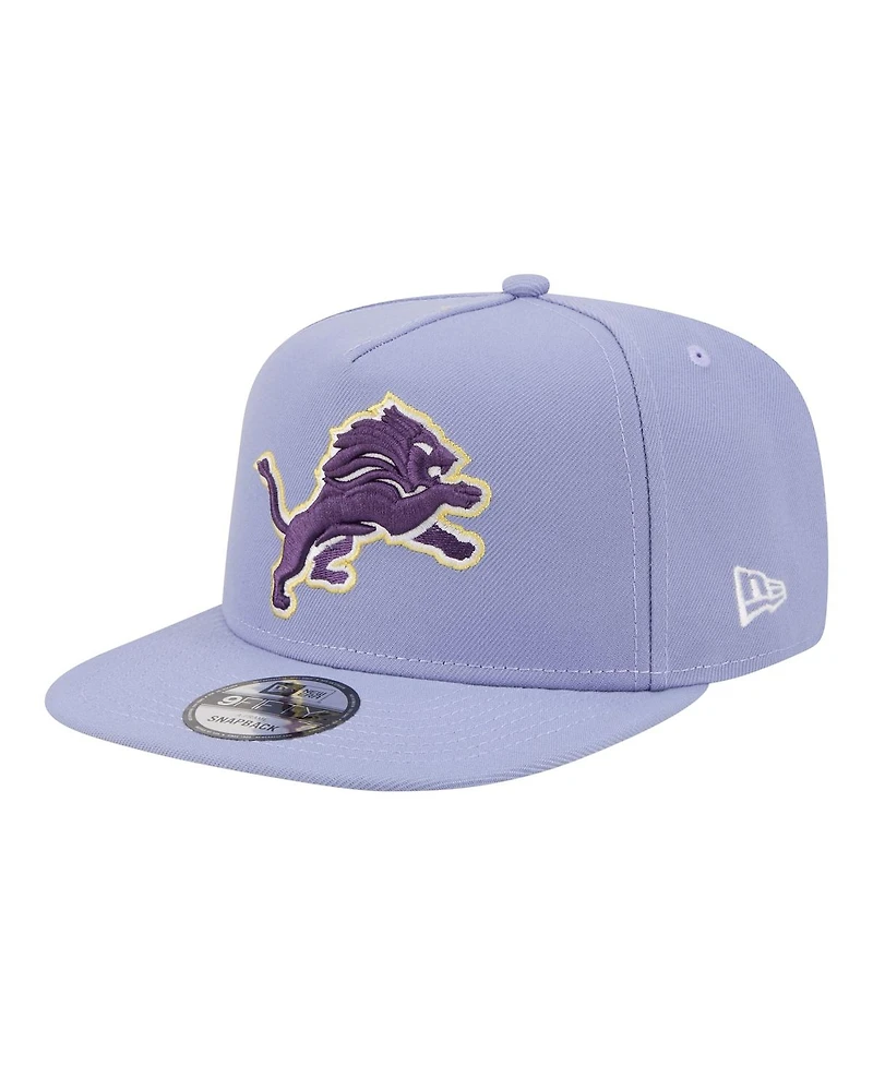 New Era Men's Lavender Detroit Lions Bloom A-Frame 9FIFTY Snapback Hat