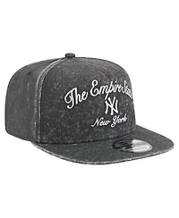 New Era Men's Black New York Yankees City Slogan A-Frame 9FIFTY Snapback Hat