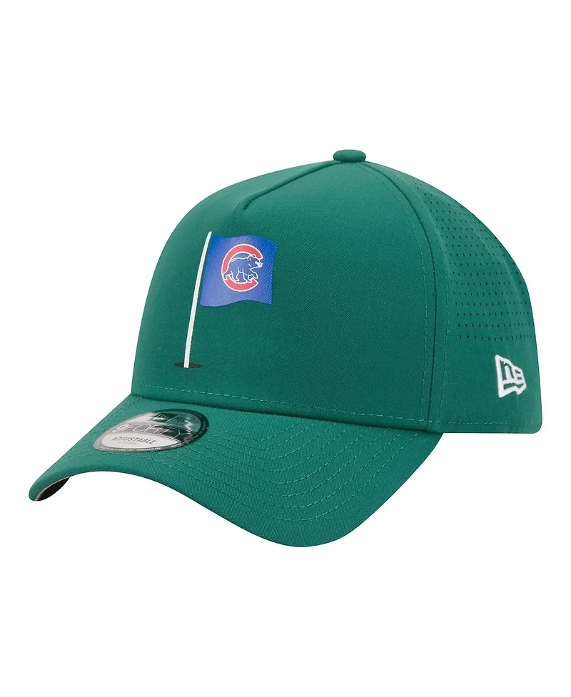 New Era Men's Green Chicago Cubs Pin Seeker 9FORTY A-Frame Adjustable Hat
