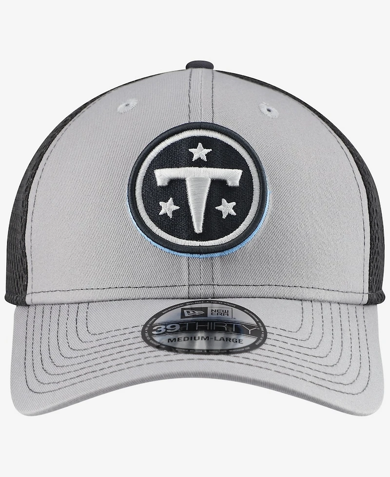 New Era Men's Gray Tennessee Titans Grayed Out Neo 39THIRTY Flex Hat