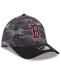 New Era Men's Black Boston Red Sox Camo 39THIRTY A-Frame Flex Hat