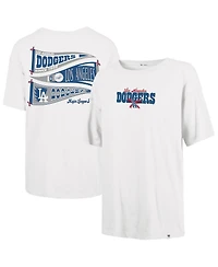 '47 Brand Women's Sand Los Angeles Dodgers Bow Banner Sadie T-Shirt