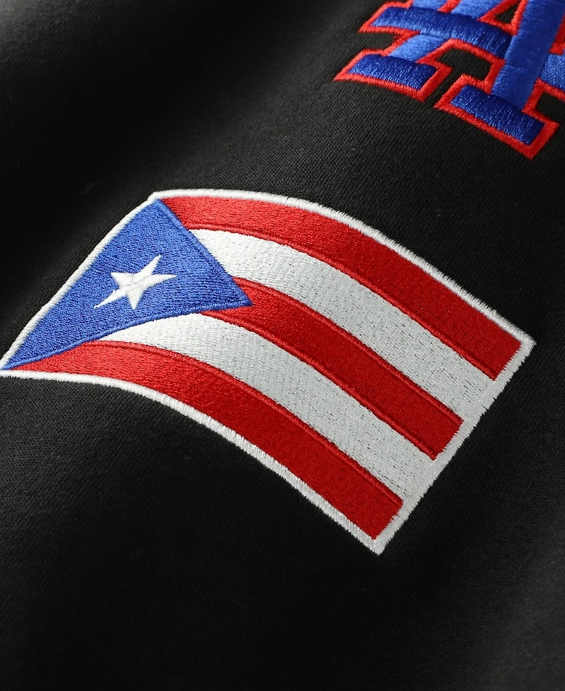 New Era Men's Black Los Angeles Dodgers Puerto Rico Country Flag Hoodie