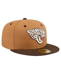 New Era Men's Light Brown/Dark Brown Jacksonville Jaguars Two-Tone Walnut 59FIFTY Fitted Hat