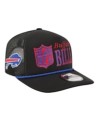 New Era Men's Black Buffalo Bills Throwback Foam 19TWENTY Adjustable Hat