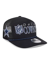 New Era Men's Black Dallas Cowboys Throwback Foam 19TWENTY Adjustable Hat