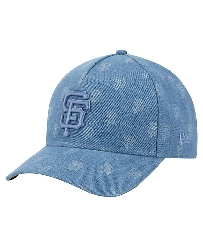 New Era Men's and Women's Denim San Francisco Giants A-Frame 9FORTY Adjustable Hat