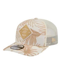 New Era Men's Tan Buffalo Bills Tonal Palm Coolera 9SEVENTY Adjustable Trucker Hat