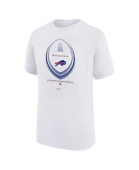 Nike Big Boys and Girls White Buffalo Bills Icon Legend Dri-fit T-Shirt
