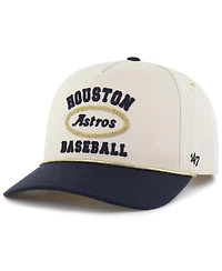 '47 Brand Men's x Natural/Navy Houston Astros Glitter Rope Hitch Adjustable Hat