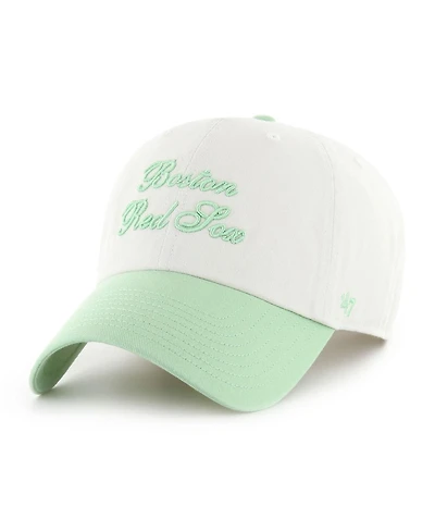 '47 Brand Women's White/Green Boston Red Sox Gelato Two-Tone Clean Up Adjustable Hat