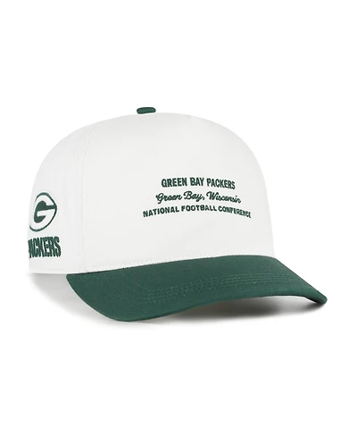 '47 Brand Men's White Green Bay Packers Contemporary Two-Tone Hitch Adjustable Hat