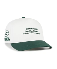'47 Brand Men's White Green Bay Packers Contemporary Two-Tone Hitch Adjustable Hat