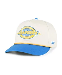 '47 Brand Men's Natural Los Angeles Chargers Frame Out Two Tone Hitch Adjustable Hat