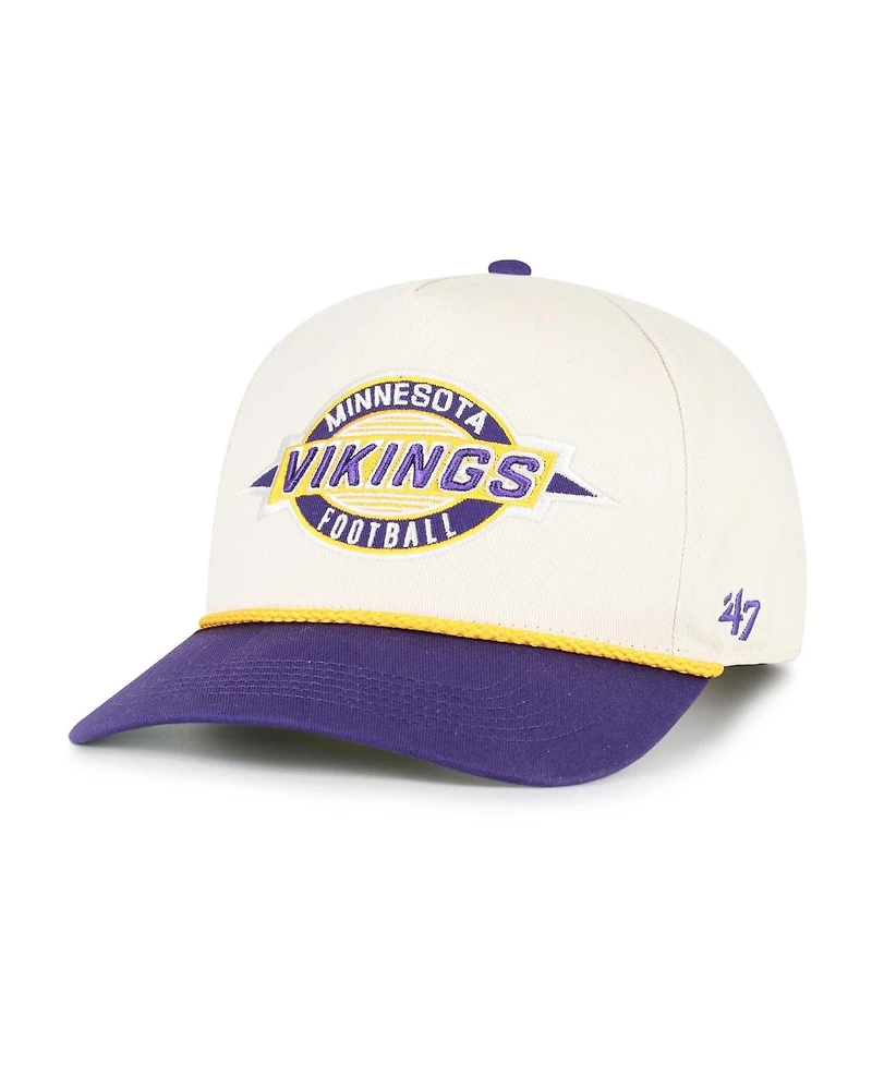 '47 Brand Men's Natural Minnesota Vikings Frame Out Two Tone Hitch Adjustable Hat