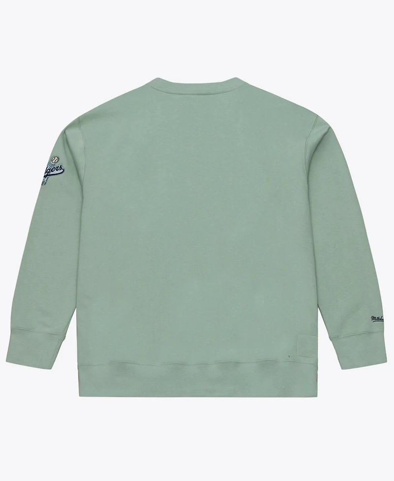 Mitchell & Ness Men's Green Los Angeles Dodgers Yacht Rock Fleece Sweatshirt