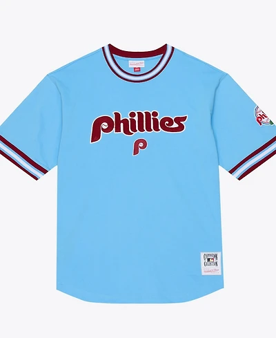 Mitchell & Ness Men's Light Blue Philadelphia Phillies Wild Pitch Ringer T-Shirt
