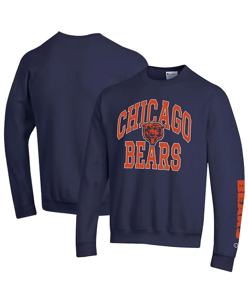 Champion Men's Navy Chicago Bears Powerblend Fleece Sweatshirt