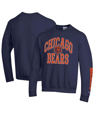 Champion Men's Navy Chicago Bears Powerblend Fleece Sweatshirt
