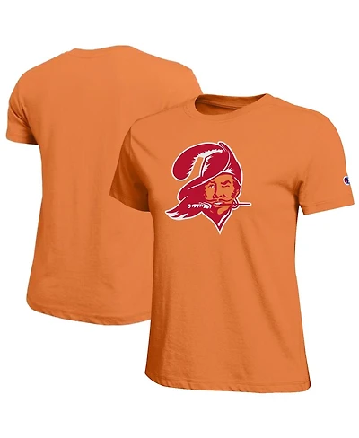 Champion Women's Orange Tampa Bay Buccaneers Logo T-Shirt