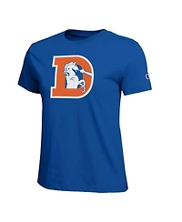 Champion Women's Royal Denver Broncos Logo T-Shirt