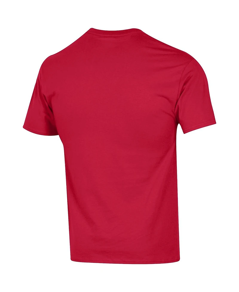 Champion Men's Red New England Patriots Football T-Shirt