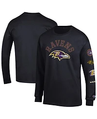 Champion Men's Black Baltimore Ravens Seal Long Sleeve T-Shirt