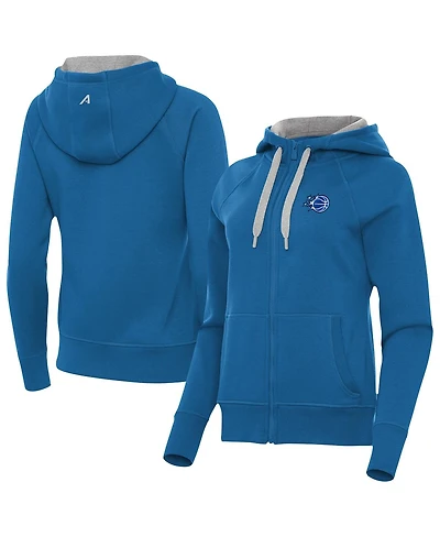 Antigua Women's Blue Orlando Magic New Logo Victory Full-Zip Hooded Sweatshirt