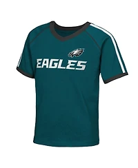 Outerstuff Big Girls Midnight Green Philadelphia Eagles Score Breaker Soccer T-Shirt