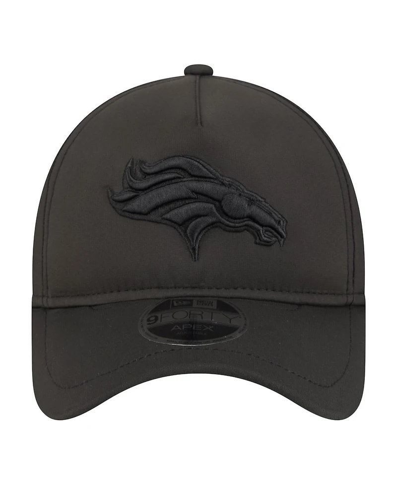 New Era Men's Black Denver Broncos Apex 9FORTY Adjustable Hat