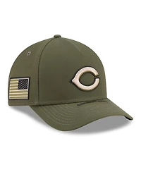 New Era Big Boys and Girls Olive Cincinnati Reds 2026 Armed Forces Day 9FORTY M-Crown Adjustable Hat