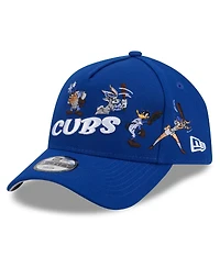 New Era Big Boys and Girls Royal Chicago Cubs Looney Tunes A-Frame 9FORTY Adjustable Hat