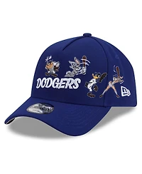 New Era Big Boys and Girls Royal Los Angeles Dodgers Looney Tunes A-Frame 9FORTY Adjustable Hat