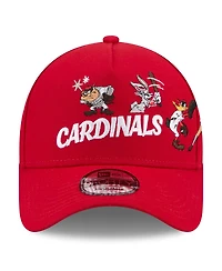New Era Big Boys and Girls Red St. Louis Cardinals Looney Tunes A-Frame 9FORTY Adjustable Hat